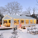 Quictent 16x32ft Party Tent Heavy Duty Outdoor Canopy Tent Carport Wedding Event Shelter BBQ Wedding Tents for Parties with Storage Bags Quictent