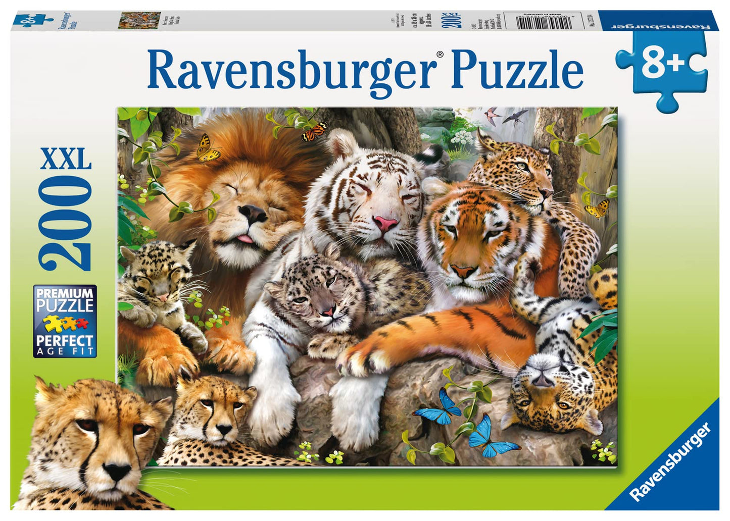 Ravensburger Big Cat Nap | 200 Piece Jigsaw Puzzle for Kids | Every Piece is Unique | Engage in Family Fun | FSC Certified