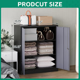 Letaya Metal Storage Cabinets with Lock Door and Shelves, Steel Garage Tool Cabinets for Home,Office, Warehouse,Lockers (36“-Black&Gray) Letaya