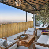 Jollybower 6Ft High x 8 Ft Long x 0.7In D Bamboo Screen, Natural Bamboo Fence Rolls, Eco-Friendly Bamboo Fencing for Outdoor Balcony Patio Garden Border Pool Jollybower