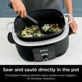 Ninja MC1010 Foodi PossibleCooker PLUS - Sous Vide & Proof 6-in-1 Multi-Cooker, with 8.5 Quarts, Slow Cooker, Dutch Oven & More, Glass Lid & Integrated Spoon, Nonstick, Oven Safe Pot to 500°F, Black Ninja