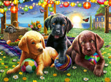 Ravensburger Puppy Picnic 100 Piece Puzzle for Kids - Unique Piece Design | Anti-Glare Surface | Perfect Developmental Toy | Ideal as a Christmas or Birthday Gift Ravensburger