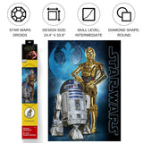 DIAMOND DOTZ Star Wars Droids Diamond Painting Kits for Adults - Diamond Art Kits a Relaxing Creative Craft Kit with Dotz Gems 20x16 DIAMOND DOTZ
