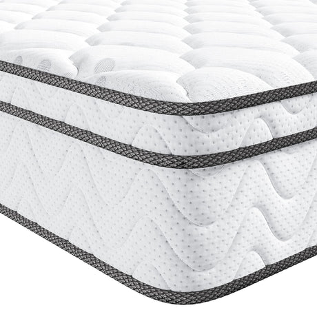 Vesgantti 12 Inch Multilayer Hybrid Twin XL Mattress - Multiple Sizes & Styles Available, Ergonomic Design with Breathable Foam and Pocket Spring/Medium Plush Feel Vesgantti