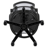 Flash Furniture Kale Mid-Back White Mesh Ergonomic Drafting Chair | Adjustable Foot Ring, Flip-Up Arms Flash Furniture