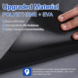 Office Rolling Chair Mat for Hardwood and Tile Floor, Black, Anti-Slip, Non-Curve, Chair Mat Best for Under The Computer Desk, 47 x 35 Rectangular Non-Toxic Plastic Protector, Not for Carpet Lesonic