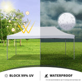 10x20 ft Pop up Canopy Tent, Wonlink Folding Heavy Duty Height Adjustable Shelter Gazebos with Wheeled Bag Wonlink