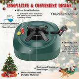 Christmas Tree Stand for Real Trees, Heavy Duty Live Christmas Tree Stand Fits 7.5 Ft Tree with 1.2-5 In Diameter, Easy Setup Christmas Tree Base Holder Stand With Water Level Indicator, Fast Clamp ANGAR