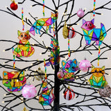 Winlyn 24 Sets Cat Suncatcher Ornaments Decorations DIY Window Paint Art Craft Kits Rainbow Kitten Sun Catchers Painting Kit for Kids Classroom Activities Birthday Summer Camping Party Art Project Winlyn