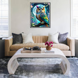 Ycydilirab Owl Diamond Art Kits for Adults- 5D Diamond Painting for Adults Owls, DIY Gem Painting Perfect for Gifts and Home Wall Decor 12x16inch Ycydilirab
