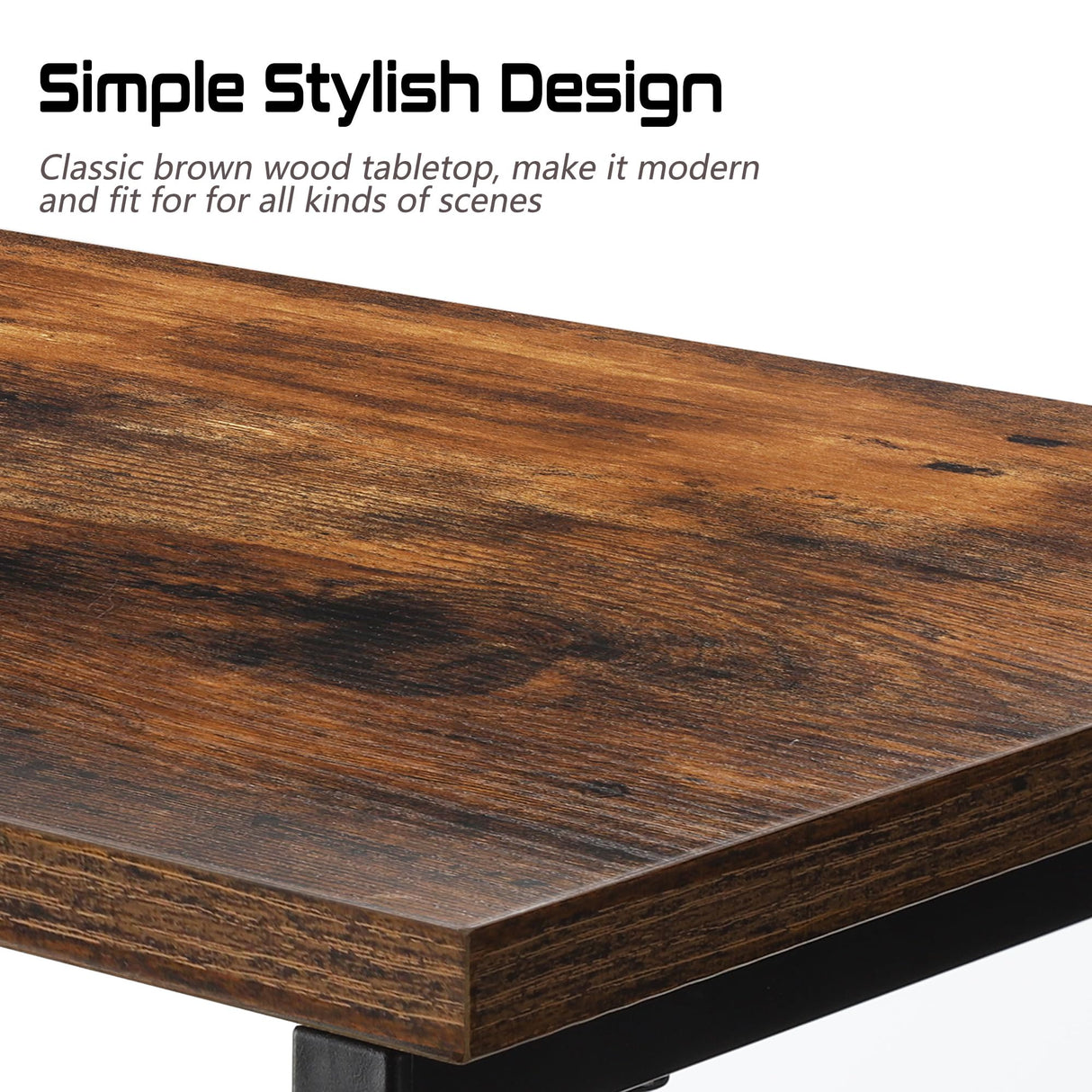 GIOTORENT 3-Tier Tall End Table, Narrow Night Stand with #-Design Sturdy Frame, Small Bed Side Table for Small Space in Living Room,Bedroom,Office,Bathroom(Brown) GIOTORENT