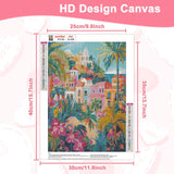 DOMROM City Diamond Painting Kits for Adults, Landscape Diamond Art Kits for Adults Beginner, DIY Diamond Dots Paint by Diamonds Art and Crafts for Hobbies, Gifts, Home Art Decor 12x16 inch DOMROM