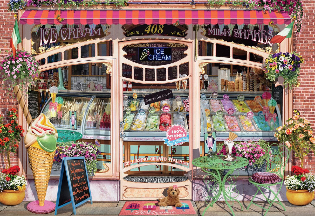 Ceaco - Ice Cream Shop Window - 2000 Piece Jigsaw Puzzle Ceaco