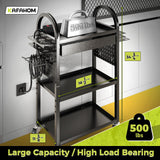 KAFAHOM Power Tool Cart with Charging Station, Rolling Cart with Drawer, Heavy Duty Power Tool Organizer with 360 Silent Wheels, Storage for Garage, Warehouse & Repair Shop KAFAHOM