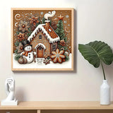 Christmas Snowman House Ball Diamond Art Painting Kits for Adults,Winter Diamond Painting Kits for Adults Beginners,5D DIY Full Drill Diamond Dot Gem Art Kits for Adult,Home Wall Decor 13.8x13.8 Inch AWLNKMC