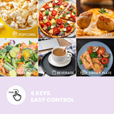 COMFEE CMO-C20M1WB Countertop Microwave Oven, 0.7 cu.ft Small Microwave with 11 power levels,Turntable Reset Function, Speedy Cooking, Weight/Time Defrost, Memory function, Children Lock, 700W COMFEE'