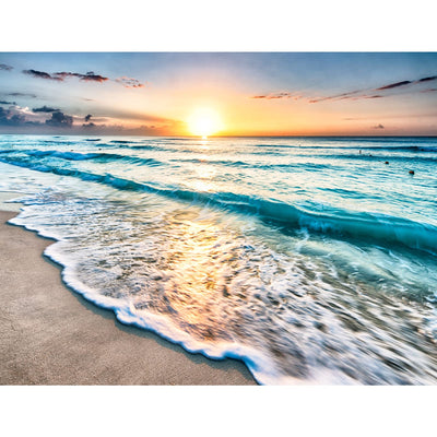 Puzzles for Adults 1000 Piece,Sunset Beach Wooden Jigsaw Puzzle Art,DIY Leisure Game Fun Toy Gift Suitable Family Friends