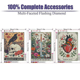 Fairyland JinWenn Diamond Art Kits for Adults Beginner, 3 Pack Tarot DIY Diamond Painting Kits 5D Diamond Dots Gem Art Crafts with Tools,Round Full Drill Crafts for Home Wall Decor&Gift-12x16inch Fairyland JinWenn