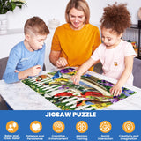500 Pieces Puzzle for Adults | Bath Birds Large Piece Puzzle | Recycled Cardboard Jigsaw Puzzle 500 Pieces | Challenging Game Home Decor Birthday Party Gift Toy for Adults Kids Seniors 20.5 * 15 in Maiqufa