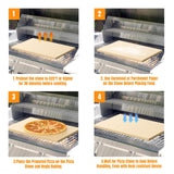 Caprihom Large Pizza Stone 20" x 13.5" Pizza Stone for Grill Rectangular Thick (0.67”) Baking Pizza Stone for Oven Heavy Duty Cordierite Stone, Ideal for Baking Pizzas - Includes Scaper Caprihom