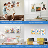 JBER Art Acoustic Panels, 3 Pack Self-Adhesive Large Wall Art Paintings for Wall Decoration, Sound Absorbing Panels for Living room, Bedroom, office 17.1×11.8" (Wild Flowers) JBER