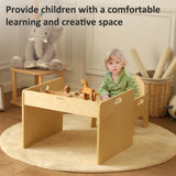 Bateso Montessori Weaning Table and Chair Set, Montessori Table and Chair Set for Toddlers, Montessori Children's Furniture for Reading, Crafts & Play, Suitable for Boys and Girls Aged 1-3 Years. Bateso