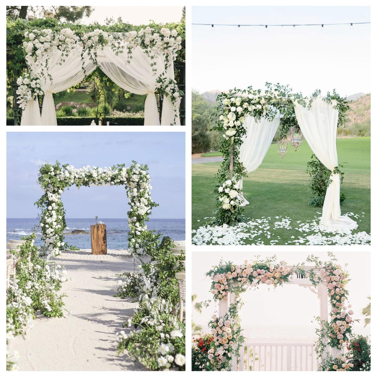 Wooden Wedding Arch – 7.48FT Square Wood Backdrop Stand for Ceremony & Events, Sturdy Wooden Arbor for Wedding Decorations, Indoor & Outdoor Garden Arch Frame Bonastella
