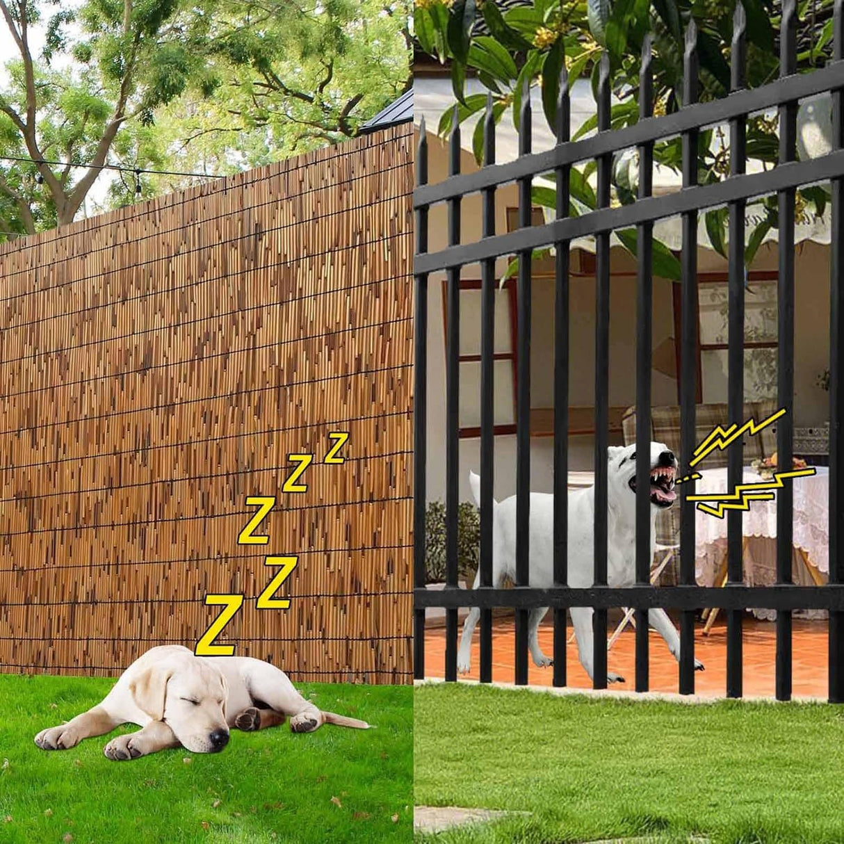 Natural Reed Fencing Rolls, Outdoor Privacy Fence Breathable Garden Fencing for Balcony Backyard Patio Fencing Divider Decors Fence, 2ft 2.3ft 3ft 3.3ft 3.6ft 4ft 4.6ft 5ft 6ft High(70*300cm(2.3*9.8ft HSPLXYT