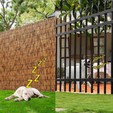 Natural Reed Fencing Rolls, Outdoor Privacy Fence Breathable Garden Fencing for Balcony Backyard Patio Fencing Divider Decors Fence, 2ft 2.3ft 3ft 3.3ft 3.6ft 4ft 4.6ft 5ft 6ft High(70*300cm(2.3*9.8ft HSPLXYT