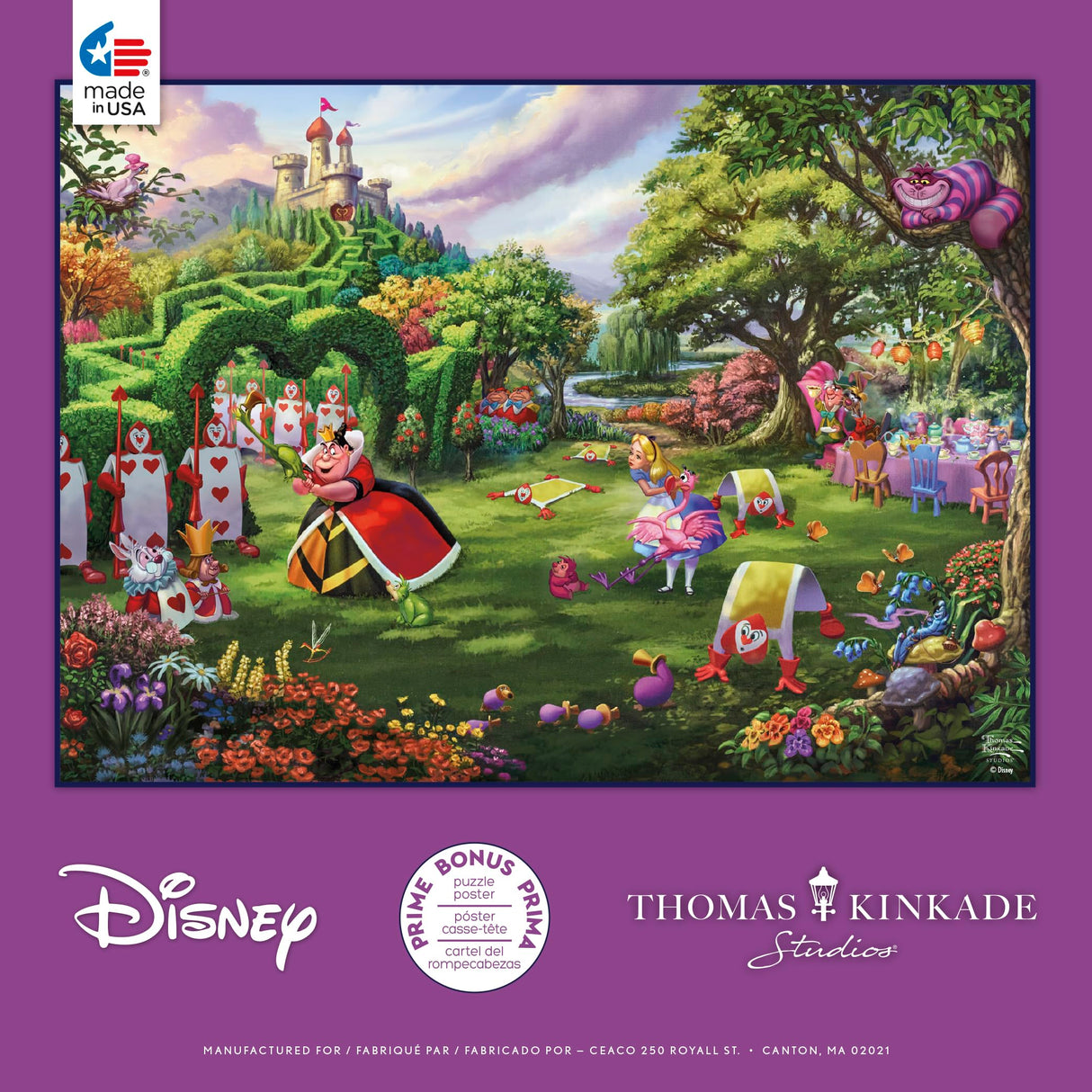 Ceaco - Thomas Kinkade - Disney - Queen of Hearts - 1000 Piece Jigsaw Puzzle Ceaco