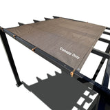Alion Home Outdoor Pergola Sun Shade Cover Cloth Patio Canopy HDPE Permeable with Grommets (10' x 14', Brown) Alion Home