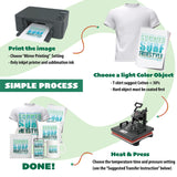 Sublimation Paper 8.5 x 11 Inch 100 Sheets for Any Inkjet Sublimation Printer with Sublimation Ink for Sublimation Blanks, Mug, Tumblers, T-shirt Light Fabric and DIY Gifts (8.5 x 11 inch) MOOSHU