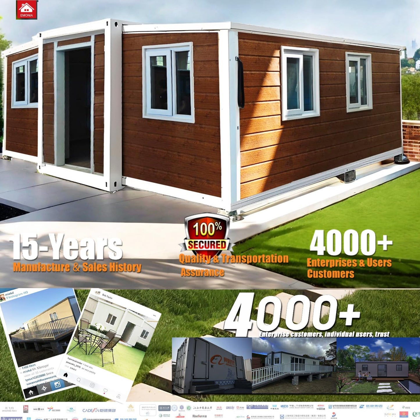 Expandable Prefab House Tiny Homes to Live in for Adults Mini Foldable Container House Mobile Home Modular Homes Mini Live Houses Shed Outdoor Storage Box for Bike Tool - WoodArtSupply