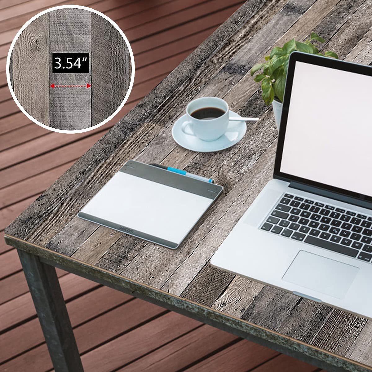 Livebor Gray Wood Peel and Stick Wallpaper Faux Wood Contact Paper 17.7inch x 118.1inch Wood Wallpaper Peel and Stick Shiplap Contact Paper Planks Self Adhesive Wallpaper Distressed Wood Wall Paper Livebor