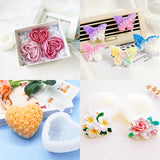 9 PCS Flower Candle Molds Rose Silicone Candle Mold Flower Shapes Moldes De Rosas Silicona para Velas for Soy Wax, Beeswax, Candle Making, Resin Craft Aifong