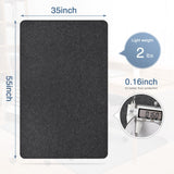 Placoot Office Chair Mat for Hardwood Floor, 55"x35" Computer Chair Mat, Desk Chair Mat, Large Anti-Slip Floor Protector for Home Office Black Placoot