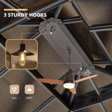 YOLENY 11'x 13' Hardtop Gazebo, Wood Outdoor Gazebo, Polycarbonate Double Roof, Netting and Curtains, Patio Gazebo for Decks, Backyards, Lawns and Gardens YOLENY