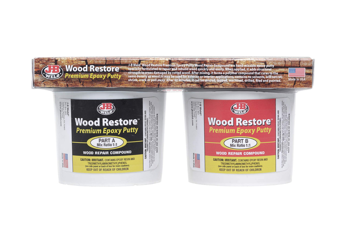 J-B Weld 40007 Wood Restore Premium Epoxy Putty Kit - 64 oz. J-B Weld