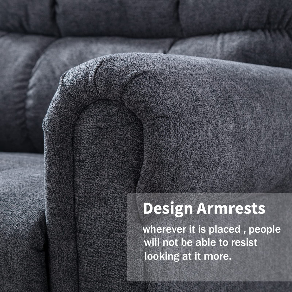 ANJ Large Power Lift Recliner Chair with Massage and Heat for Elderly Big People, Electric Wide Recliners, Heavy Duty and Safety Motion Fabric Reclining Mechanism with USB Ports, Side Pocket, Grey ANJ