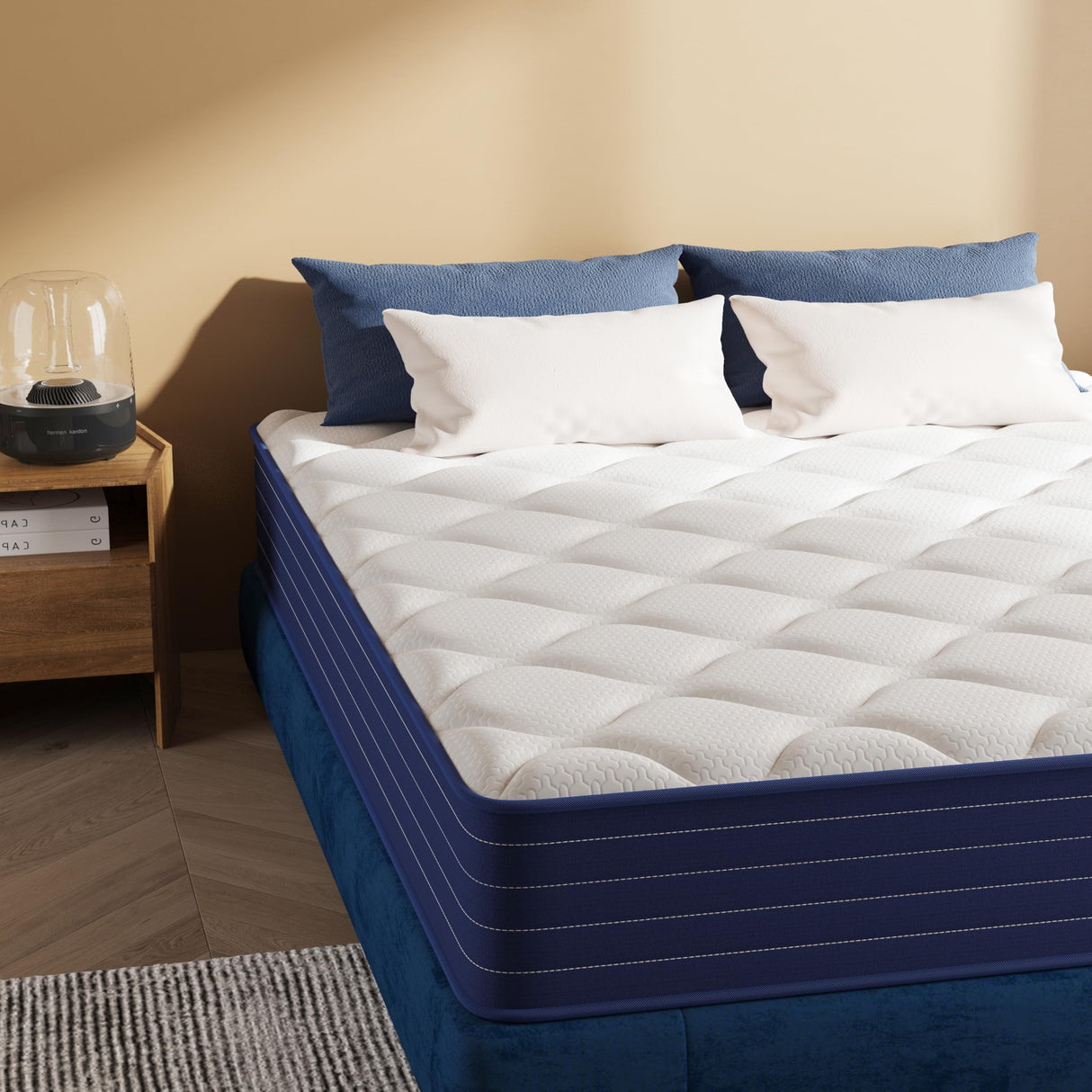 Traumliebe Full Mattress, 10 Inch Full Size Mattress in a Box, Double Mattress, Pocket Spring&Memory Foam, Medium Firm, Motion Isolation, Fiberglass Free, CertiPUR-US Certified Traumliebe