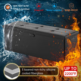 DocSafe Storage Ottoman Bench,Fireproof＆Waterproof Folding Bench with Lock(15”x 43”x15”),Leather Storage Chest with Handles＆2 Extra Boxes,Ottoman Safe for Bedroom,Living Room,Home Office,Black DocSafe