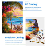2 Pack Puzzles for Adults 1000 Pieces-Hawaii Beach & Moraine Lake Difficult Jigsaw Puzzles for Adults,Hard Jigsaw Puzzle Decorations DIY Leisure Game Toy Suitable Family Friends(27.5x20 inches) mjyphdm