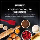 Lightyear Silicone Basting Pastry Brush Set (2 Pcs) ❘ 450°F Heat Resistant Oil Brush for Your Kitchen - Ideal For BBQ’s, Baking & Cooking | 100% Food Grade Silicone - BPA Free & Dishwasher Safe (Red) Lightyear