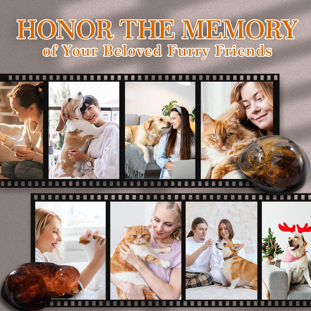 LET'S RESIN Pet Memorial Statue Resin Molds,3D Animal Epoxy Resin Molds for Preserving Pet Hairs & Ashes, Sleeping Dog and Cat Figurine Silicone Molds,Great for DIY Resin Pet Keepsakes, Pet Loss Gifts LET'S RESIN