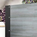 Outsunny Raised Garden Bed with Trellis, 58" Outdoor Wooden Planter Box with Wheels, for Vine Plants Flowers Climbing and Planting, Gray Outsunny