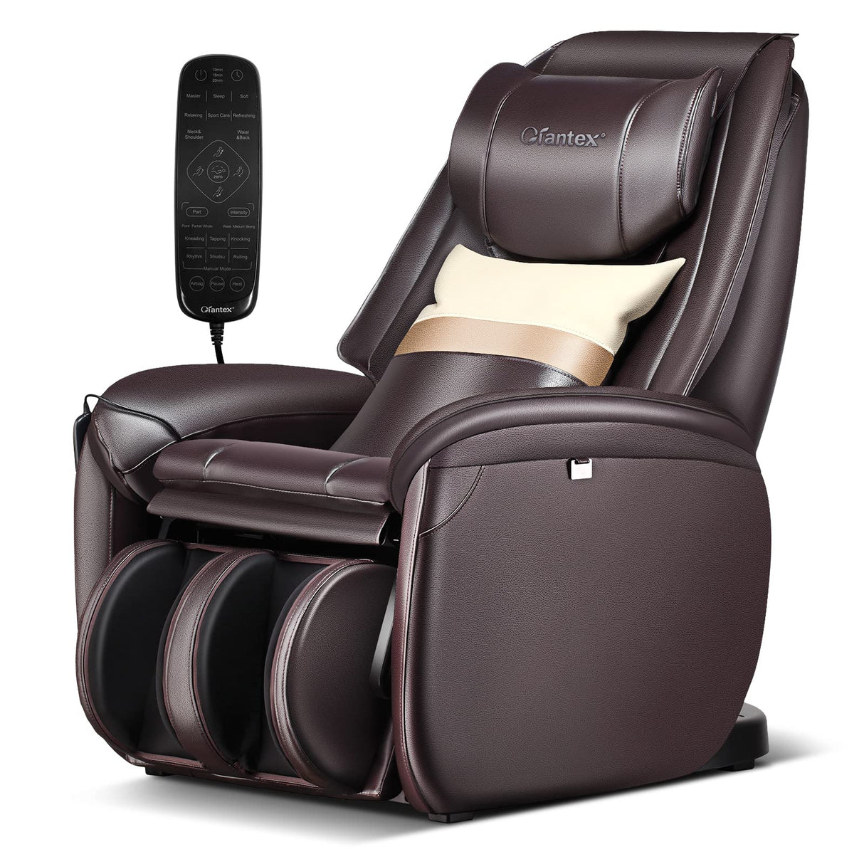 Giantex Massage Chair Full Body, Electric Recliner Chair w/Zero Gravity, SL Track, Reversible Footrest, Back Heater, Wheels, Shoulder Detection, Calf Airbag, No Installation, Free Indoor Delivery Giantex
