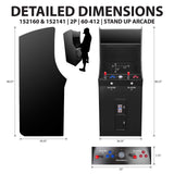 Creative Arcades Full Size Stand-Up Commercial Grade Cabinet Arcade Machine | 2 Player | 60 Classic Games | 22" LCD Screen | 2 Sanwa Joysticks |Trackball | 3 Year Warranty Creative Outdoor Distributor