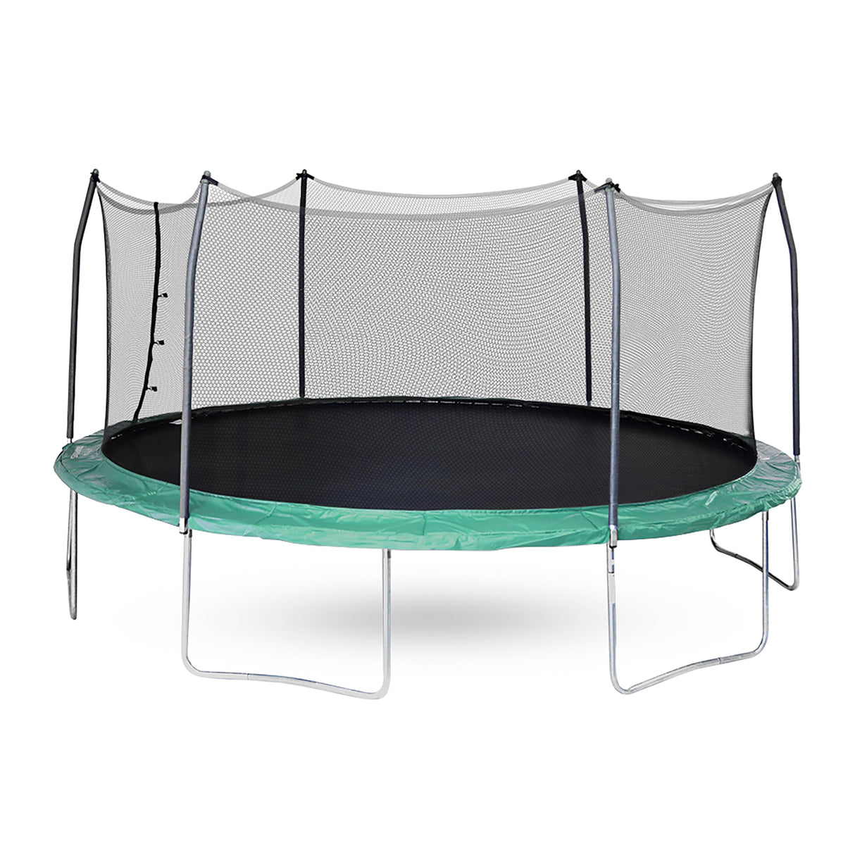 Skywalker Trampolines 17ft x 15ft Oval Trampoline with Enclosure – Green Skywalker Trampolines