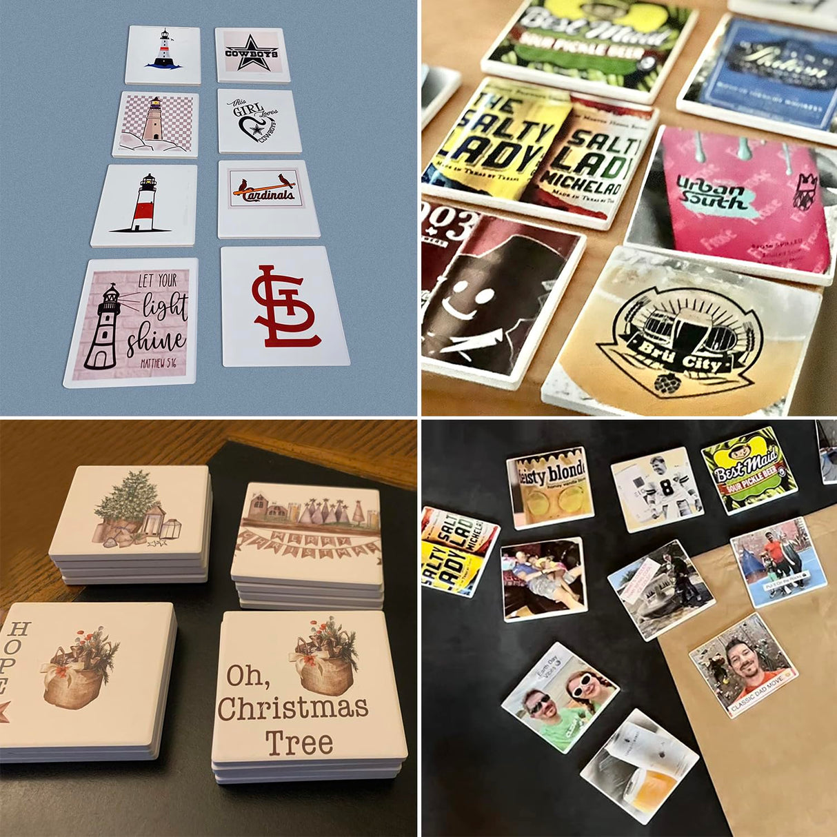 kukmakri 48 PCS Sublimation Blank Ceramic Coasters with Cork Backing Pads, 4x4 Inch Square Versatile & Decorative Glazed Ceramic Coasters for Crafting, Absorbent Ceramic Coaster for Drink kukmakri