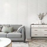 Art3dwallpanels Ceiling Tiles 24 x 24 for Interior Wall Décor, 12 Pack Drop Ceiling Tile 3D Wall Panel Fire Rated Waterproof Premium PVC, No Sag and Breakage Wall Panels Cover 48.Sq.Ft. White Art3dwallpanels